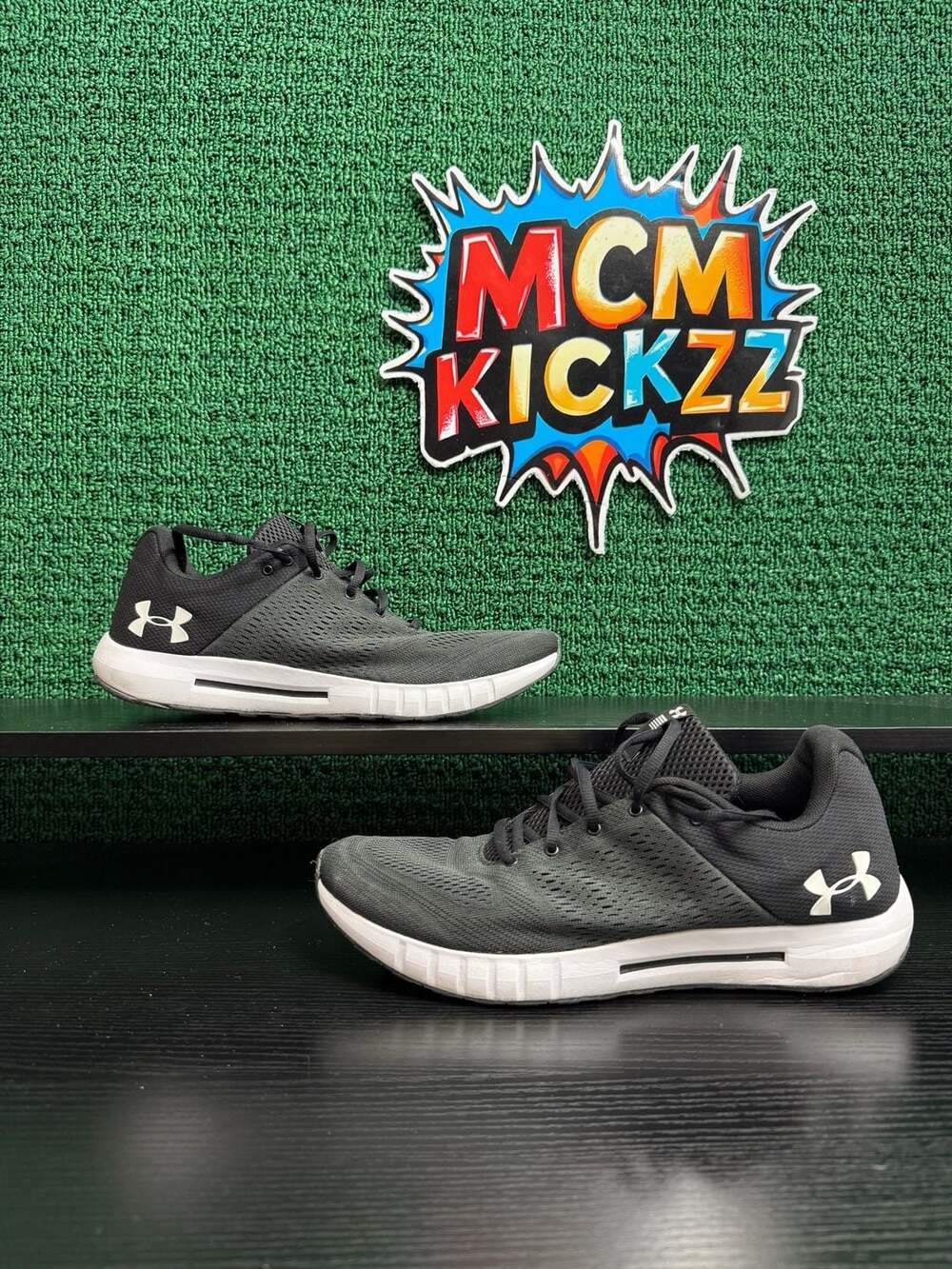 Under Armour Micro G Pursuit Running Shoes Black White